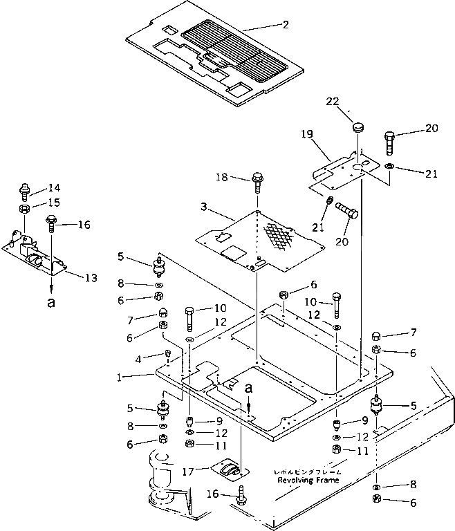 Схема запчастей Komatsu PC20-6 - MACHING КАБИНА (/) (ДЛЯ МОЛОТА) ЧАСТИ КОРПУСА