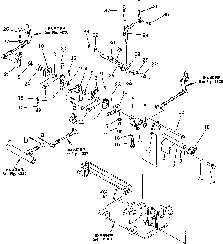 Схема запчастей Komatsu PC20-6 - РЫЧАГ УПРАВЛ-Я ХОДОМ (/) ( WAY SHIFT PATTERN СПЕЦ-Я.)(№9-) СИСТЕМА УПРАВЛЕНИЯ И ОСНОВНАЯ РАМА