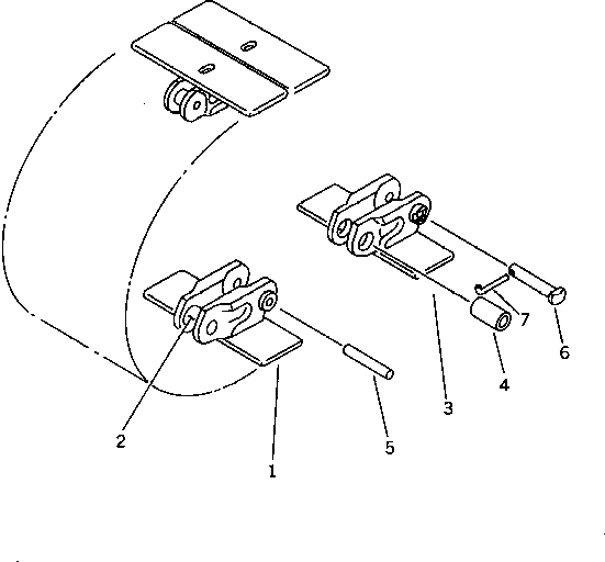 Схема запчастей Komatsu PC20-7 - ГУСЕНИЦЫ ()(№-) ЧАСТИ BOOK