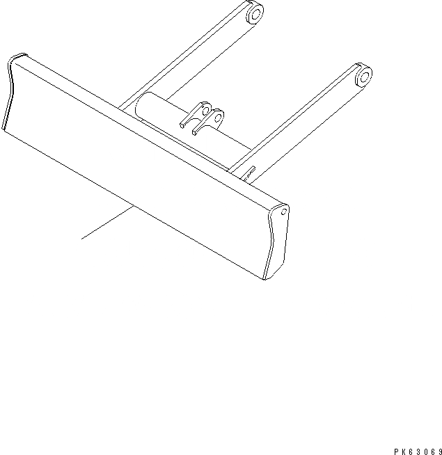 Схема запчастей Komatsu PC20-7 - ОТВАЛ(№-) ЧАСТИ BOOK