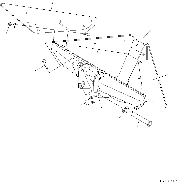 Схема запчастей Komatsu PC200-6Z - TRAPEZOIDAL КОВШ РАБОЧЕЕ ОБОРУДОВАНИЕ