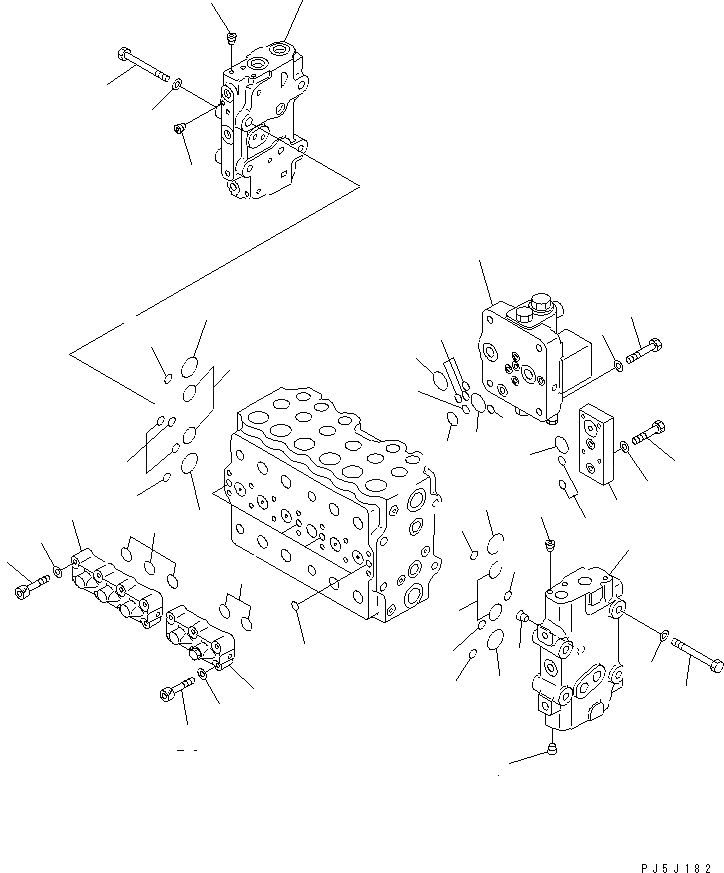 Схема запчастей Komatsu PC200-6Z - ОСНОВН. КЛАПАН (/9)(№89-9) ОСНОВН. КОМПОНЕНТЫ И РЕМКОМПЛЕКТЫ