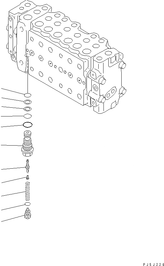 Схема запчастей Komatsu PC200-6Z - ОСНОВН. КЛАПАН (-АКТУАТОР) (/)(№9-8) ОСНОВН. КОМПОНЕНТЫ И РЕМКОМПЛЕКТЫ