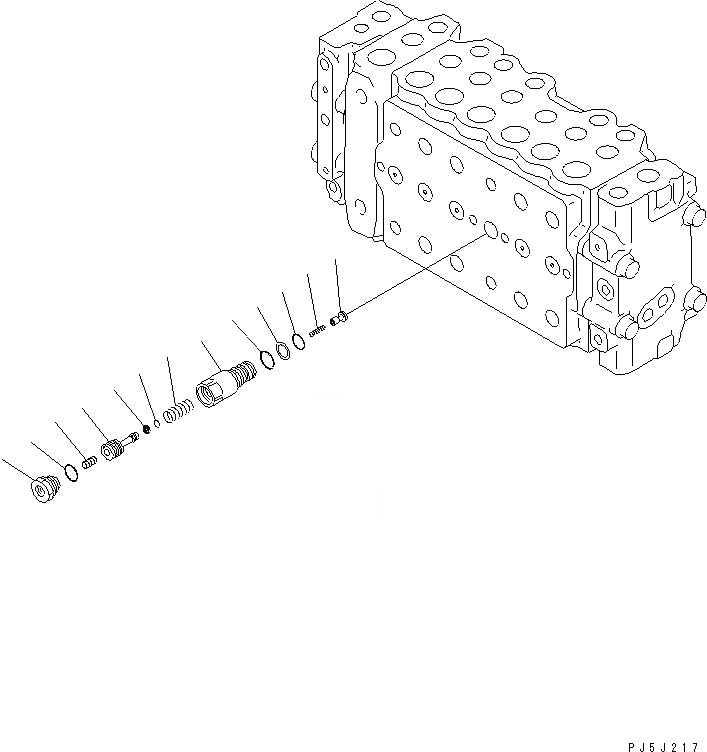 Схема запчастей Komatsu PC200-6Z - ОСНОВН. КЛАПАН (-АКТУАТОР) (8/)(№9-) ОСНОВН. КОМПОНЕНТЫ И РЕМКОМПЛЕКТЫ