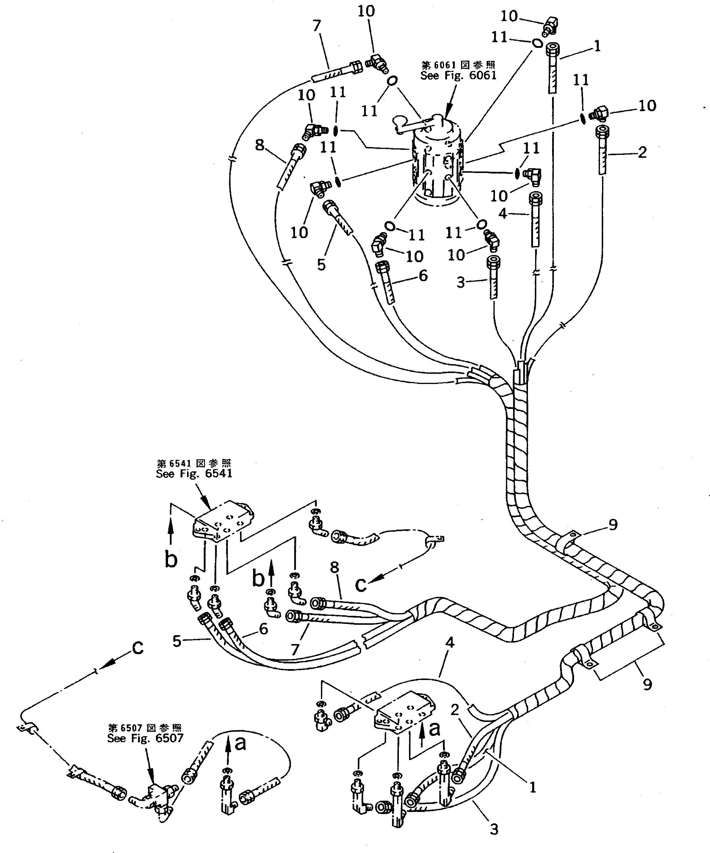 Схема запчастей Komatsu PC200-5 - PPC V. ТРУБЫ.(БЛОК - SHUTTLE V.) (MULTI PAT. SLCT. V.) (WRIST CON.) (№79-79¤89-) УПРАВЛ-Е РАБОЧИМ ОБОРУДОВАНИЕМ