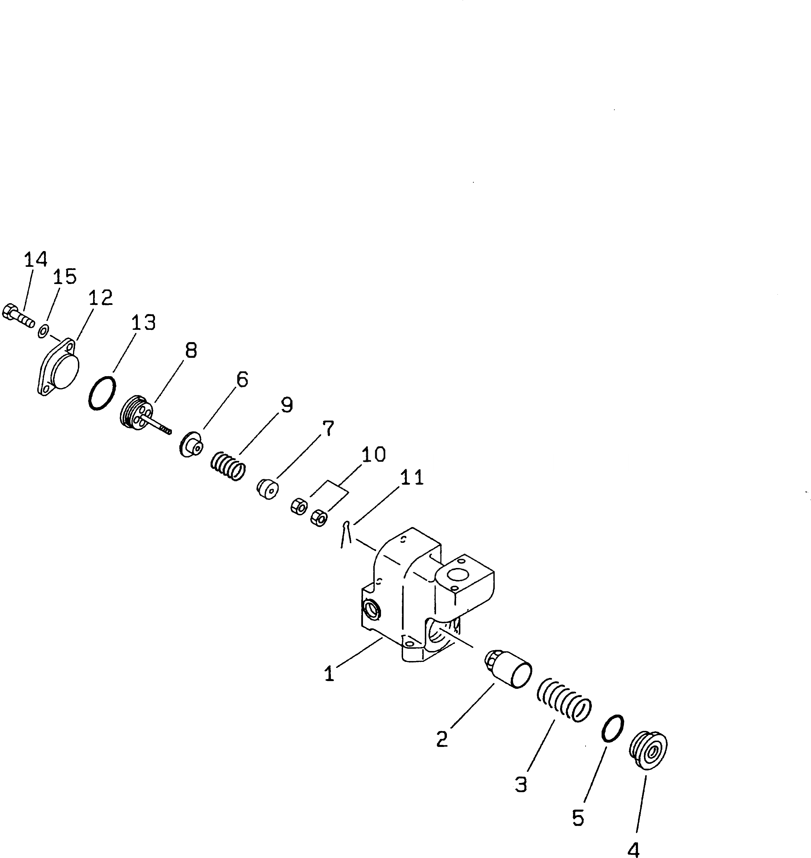 Схема запчастей Komatsu PC200-6H - ВОЗВРАТНАЯ ЛИНИЯ(БЛОК) (ПЕРЕКЛЮЧАТЕЛЬ КЛАПАН)(№89-8) ГИДРАВЛИКА