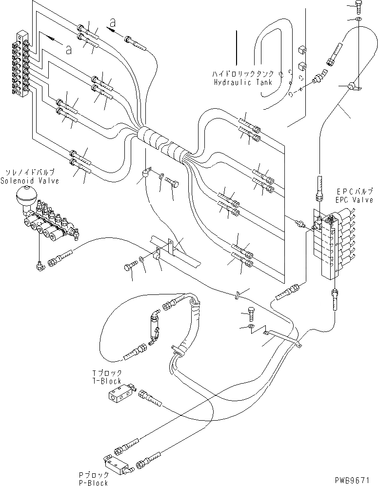 Схема запчастей Komatsu PC200-6H - РАБОЧАЯ ЛИНИЯ PPC (ЛИНИЯ КЛАПАНА EPC) (EPC)(№9-) КАБИНА ОПЕРАТОРА И СИСТЕМА УПРАВЛЕНИЯ