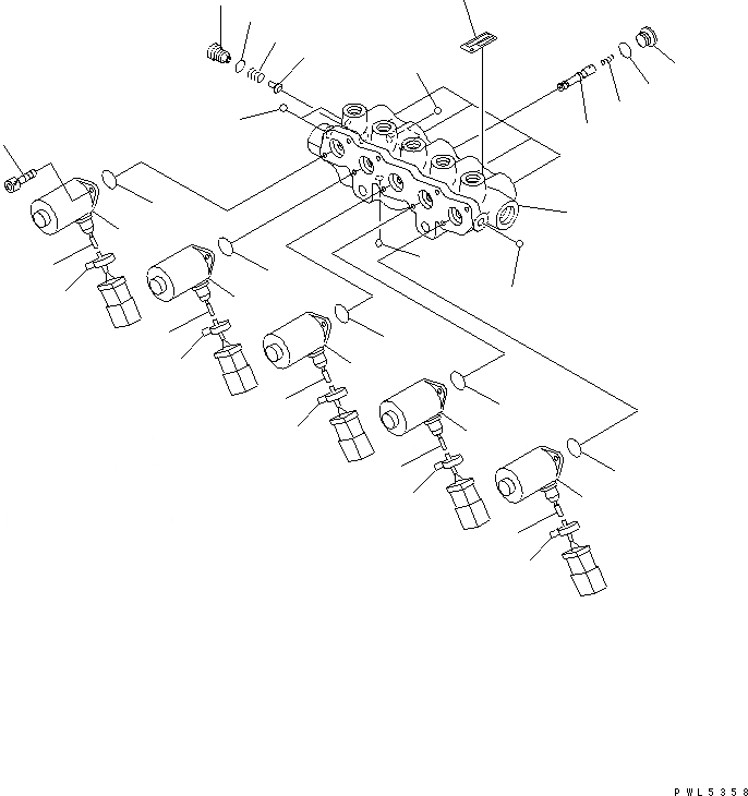 Схема запчастей Komatsu PC200-6H - СОЛЕНОИДНЫЙ КЛАПАН (ВНУТР. ЧАСТИ)(№987-99) ОСНОВН. КОМПОНЕНТЫ И РЕМКОМПЛЕКТЫ