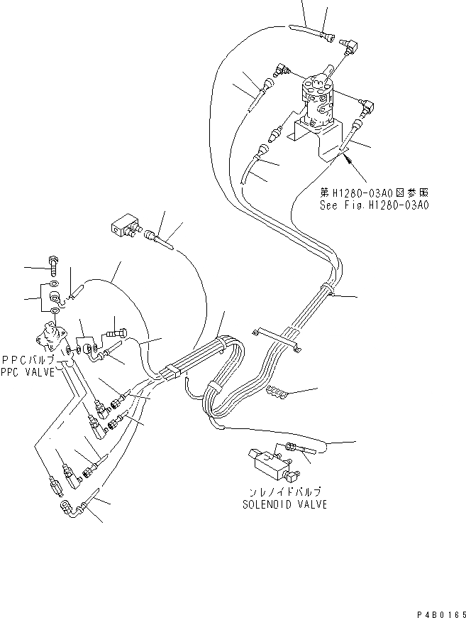 Схема запчастей Komatsu PC200-6 - MULTI PATTERN КЛАПАН (WAY) (ЛЕВ. КЛАПАН PPCTO MULTI КЛАПАН)(№89-9998) ГИДРАВЛИКА