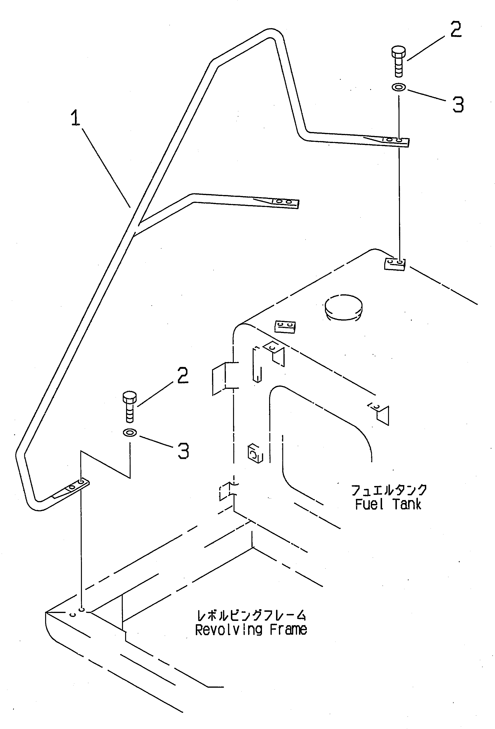 Схема запчастей Komatsu PC200-6 - HANDRAIL ЧАСТИ КОРПУСА