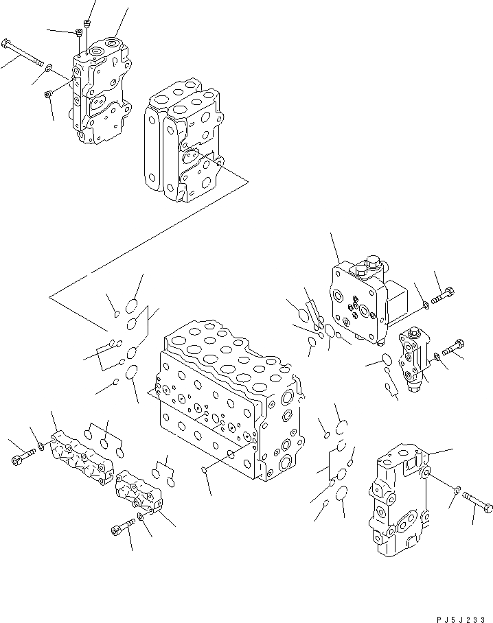 Схема запчастей Komatsu PC200-6 - ОСНОВН. КЛАПАН (-АКТУАТОР) (/)(№8-899) ОСНОВН. КОМПОНЕНТЫ И РЕМКОМПЛЕКТЫ