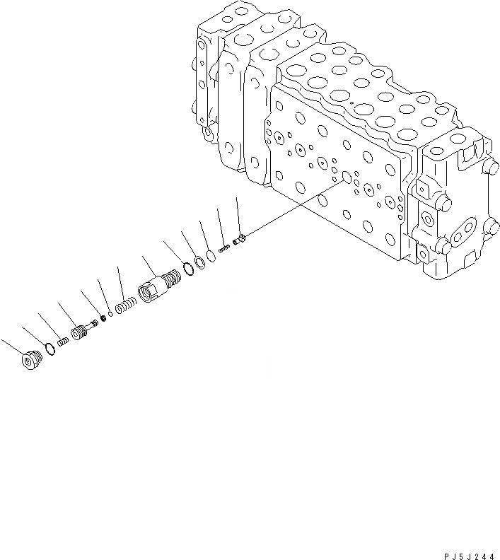 Схема запчастей Komatsu PC200-6 - ОСНОВН. КЛАПАН (-АКТУАТОР) (8/)(№9-997) ОСНОВН. КОМПОНЕНТЫ И РЕМКОМПЛЕКТЫ