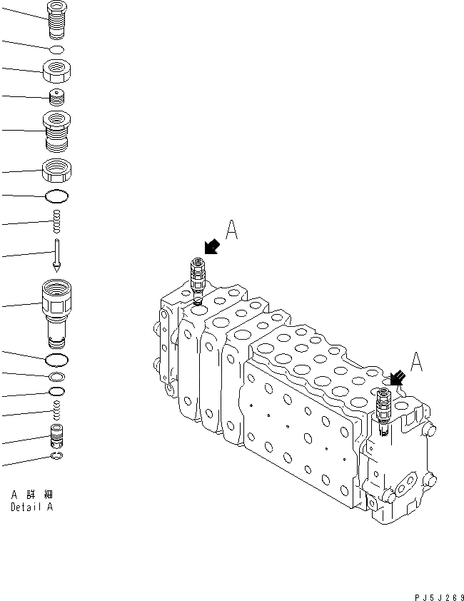 Схема запчастей Komatsu PC200-6 - ОСНОВН. КЛАПАН (-АКТУАТОР) (7/)(№88-89798) ОСНОВН. КОМПОНЕНТЫ И РЕМКОМПЛЕКТЫ