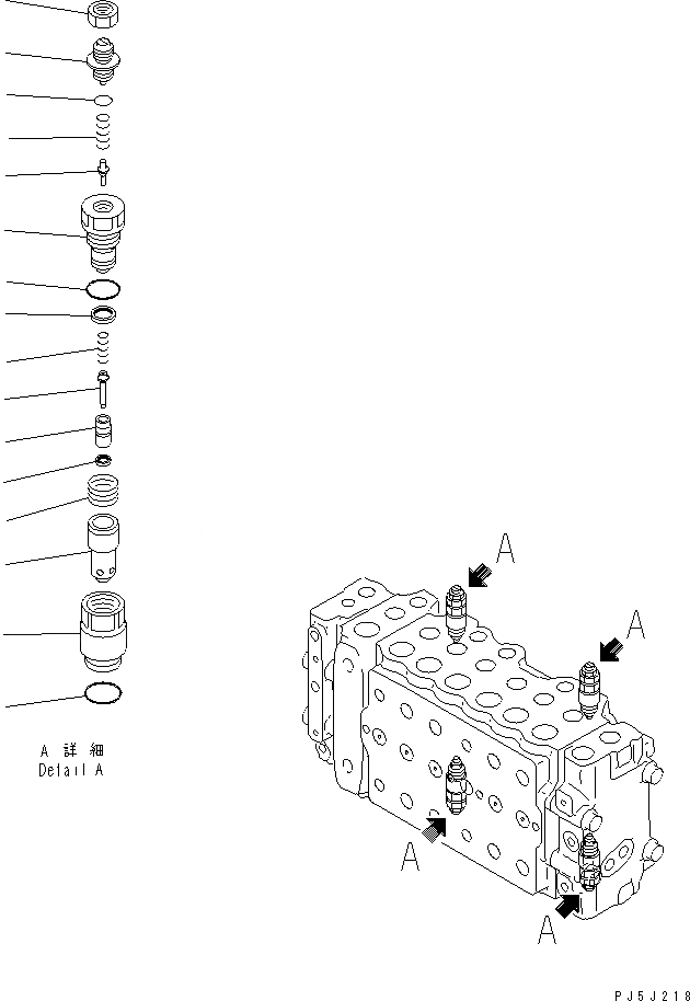 Схема запчастей Komatsu PC200-6 - ОСНОВН. КЛАПАН (-АКТУАТОР) (9/)(№997-) ОСНОВН. КОМПОНЕНТЫ И РЕМКОМПЛЕКТЫ