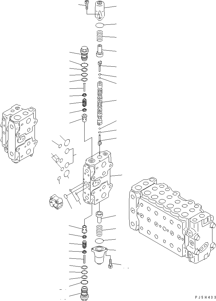 Схема запчастей Komatsu PC200-6 - ОСНОВН. КЛАПАН (-АКТУАТОР) (/7) (ДЛЯ РУКОЯТИ ВРАЩЕНИЕ)(№9999-) ОСНОВН. КОМПОНЕНТЫ И РЕМКОМПЛЕКТЫ