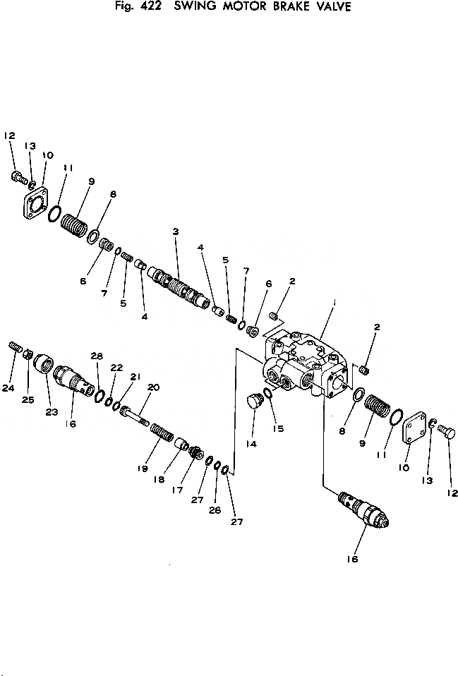 Схема запчастей Komatsu PC200-1 - МОТОР ПОВОРОТА ТОРМОЗНОЙ КЛАПАН ПОВОРОТН. И СИСТЕМА УПРАВЛЕНИЯS