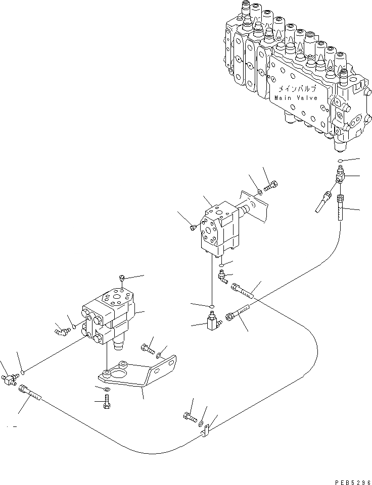 Схема запчастей Komatsu PC200-6H - ПРЕДОТВРАЩ. СМЕЩЕНИЯ (РУКОЯТЬ)(№9999-9) ГИДРАВЛИКА