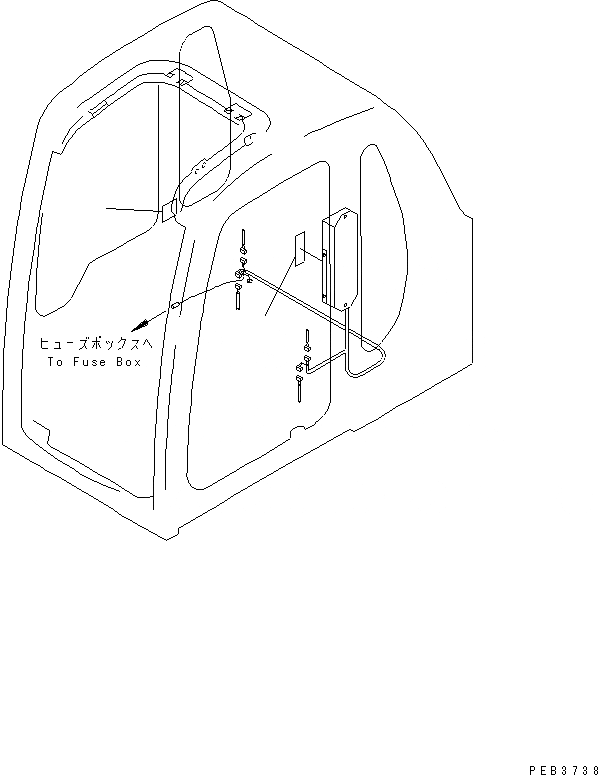 Схема запчастей Komatsu PC200-6H - МАРКИРОВКА (MULTI PATTERN) (ЭЛЕКТРИЧ.) (ЯПОН.)(№8-9988) МАРКИРОВКА