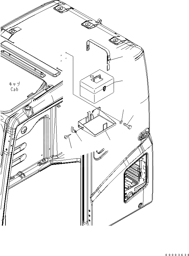 Схема запчастей Komatsu PC200-7 - АПТЕЧКА (МОРОЗОУСТОЙЧИВ. СПЕЦИФ-Я)(№-) КАБИНА ОПЕРАТОРА И СИСТЕМА УПРАВЛЕНИЯ