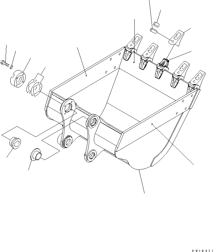 Схема запчастей Komatsu PC200-7 - КОВШ¤ .9M (CECE .8M)¤ MM (ВЕРТИКАЛЬН. ПАЛЕЦ) (С РЕГУЛЯТОРОМ) РАБОЧЕЕ ОБОРУДОВАНИЕ