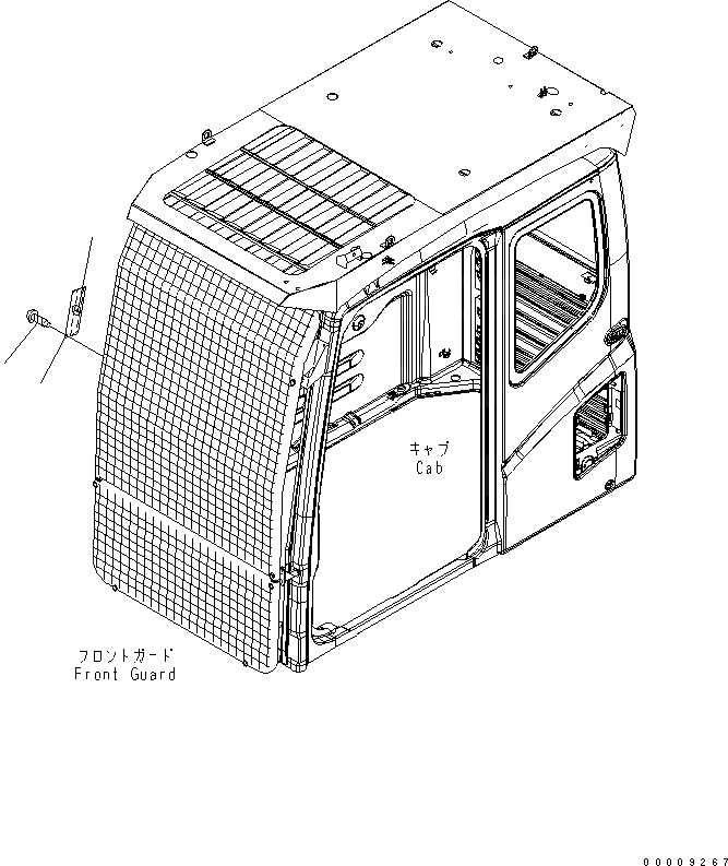 Схема запчастей Komatsu PC200-7 - ПРЕДУПРЕЖДАЮЩ. МАРКИРОВКА (ДЛЯ ФРОНТАЛЬН. ЗАЩИТЫ) (КИТАЙ)(№779-) МАРКИРОВКА