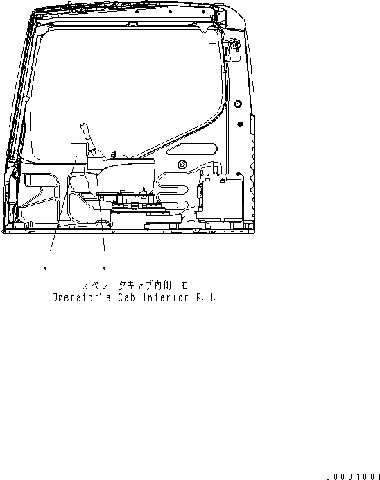 Схема запчастей Komatsu PC200-7 - ПЛАСТИНА (ДЛЯ BREKER КОМПЛЕКТ)(№-89) МАРКИРОВКА