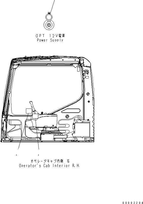 Схема запчастей Komatsu PC200-7 - ПЛАСТИНА (НАПРЯЖ. 12В)(№-89) МАРКИРОВКА