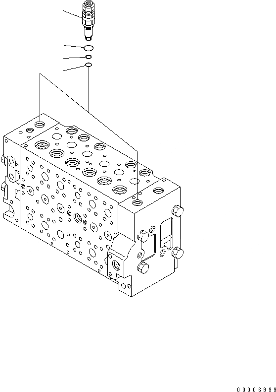 Схема запчастей Komatsu PC200-7 - УПРАВЛЯЮЩ. КЛАПАН (9/) ОСНОВН. КОМПОНЕНТЫ И РЕМКОМПЛЕКТЫ