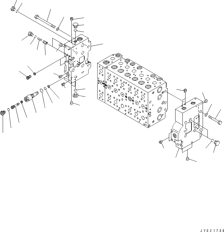 Схема запчастей Komatsu PC200-7 - УПРАВЛЯЮЩ. КЛАПАН (-АКТУАТОР) (7/9)(№89-) ОСНОВН. КОМПОНЕНТЫ И РЕМКОМПЛЕКТЫ