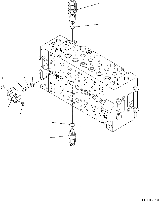 Схема запчастей Komatsu PC200-7 - УПРАВЛЯЮЩ. КЛАПАН (-АКТУАТОР) (9/9) ОСНОВН. КОМПОНЕНТЫ И РЕМКОМПЛЕКТЫ