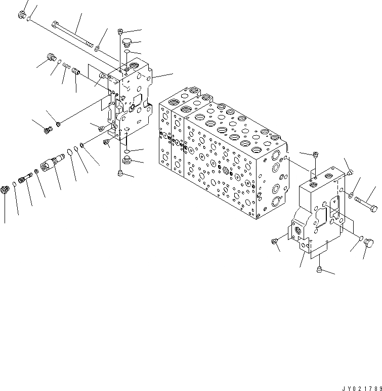 Схема запчастей Komatsu PC200-7 - УПРАВЛЯЮЩ. КЛАПАН (-АКТУАТОР) (7/)(№89-) ОСНОВН. КОМПОНЕНТЫ И РЕМКОМПЛЕКТЫ