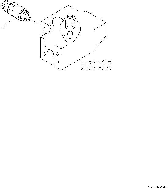 Схема запчастей Komatsu PC200-6J - НАВЕСНОЕ ОБОРУД-Е (РАЗГРУЗ. КЛАПАН) ( KG/CM)(№9999-) ГИДРАВЛИКА