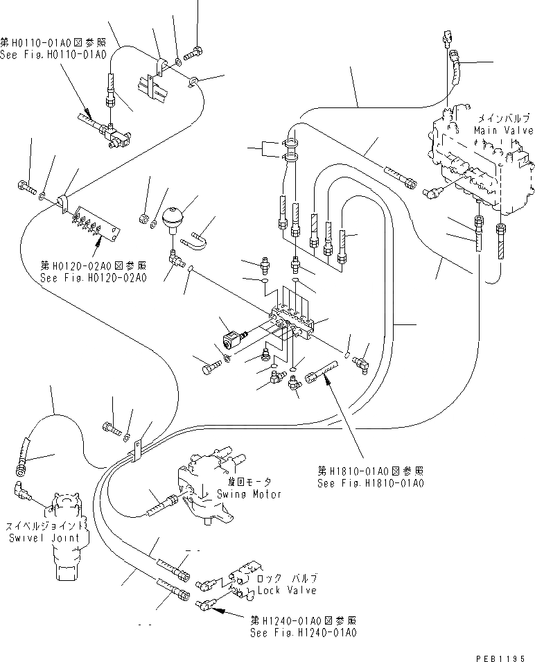 Схема запчастей Komatsu PC200-6J - СОЛЕНОИДНЫЙ КЛАПАН(№898-899) ГИДРАВЛИКА