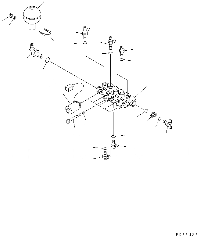 Схема запчастей Komatsu PC200-6J - СОЛЕНОИДНЫЙ КЛАПАН (СОЛЕНОИДНЫЙ КЛАПАН И АККУМУЛЯТОР)(№9999-9) ГИДРАВЛИКА