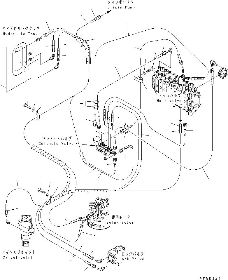 Схема запчастей Komatsu PC200-6J - СОЛЕНОИДНЫЙ КЛАПАН ( АКТУАТОР) ( АКТУАТОР) (СОЛЕНОИДНЫЙ КЛАПАН ЛИНИЯ)(№9-8) ГИДРАВЛИКА