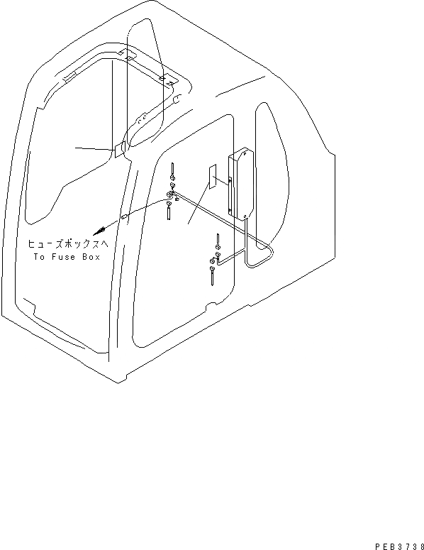 Схема запчастей Komatsu PC200-6J - МАРКИРОВКА (MULTI PATTERN) (ЭЛЕКТРИЧ.) (ЯПОН.)(№8-9988) МАРКИРОВКА