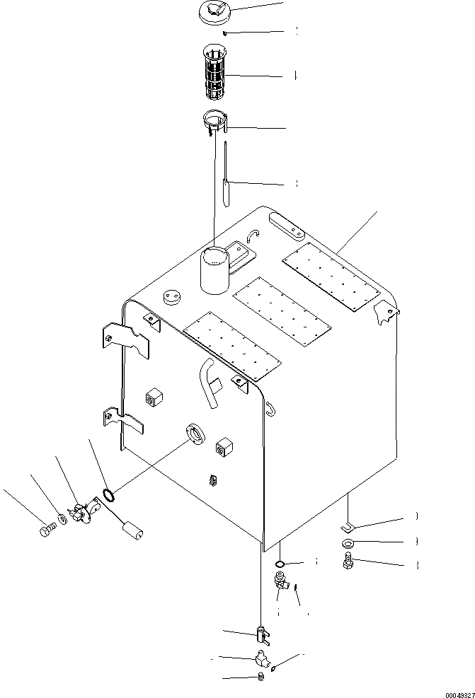 Схема запчастей Komatsu PC200-8 - ТОПЛИВН. БАК. (ДЛЯ ТОПЛИВН. REFILL НАСОС)(№-) ТОПЛИВН. БАК. AND КОМПОНЕНТЫ