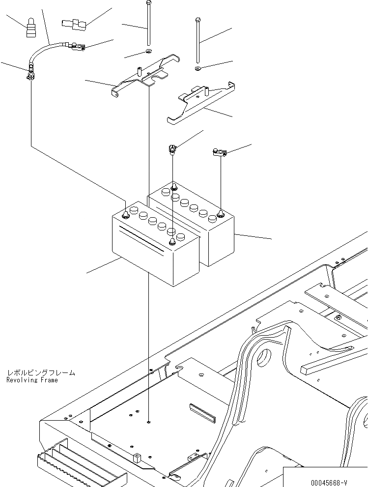 Схема запчастей Komatsu PC200-8 - АККУМУЛЯТОР (ЖИДКОСТН. ТИПА) ЭЛЕКТРИКА