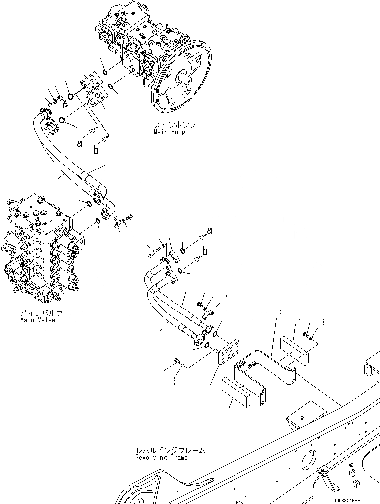 Схема запчастей Komatsu PC200-8 - ЛИНИЯ ПОДАЧИ (ДЛЯ ТОПЛИВН. REFILL НАСОС) ГИДРАВЛИКА