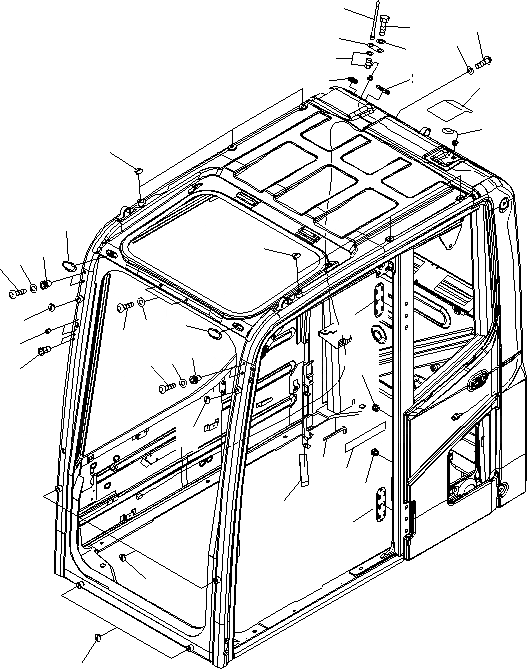 Схема запчастей Komatsu PC200-8 - КАБИНА (KOMTRAX FILM АНТЕННА И GALEO ПЛАСТИНА) (ORBCOM ТИП)(№-9) КАБИНА ОПЕРАТОРА И СИСТЕМА УПРАВЛЕНИЯ