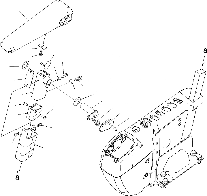 Схема запчастей Komatsu PC200-8 - КАБИНА (ПОЛ) (ПОДЛОКОТНИК¤ ПРАВ.)(№-) КАБИНА ОПЕРАТОРА И СИСТЕМА УПРАВЛЕНИЯ