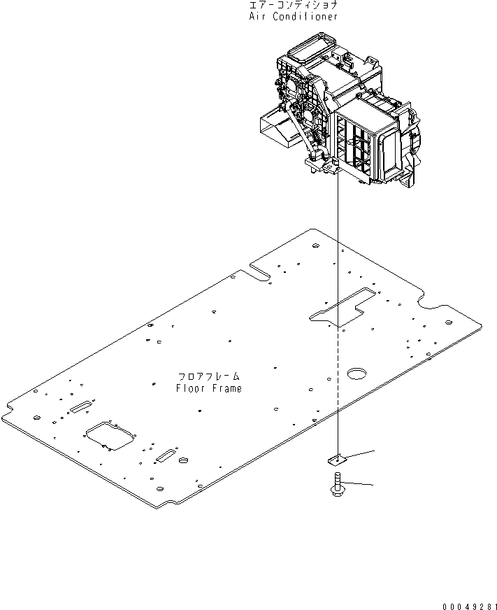 Схема запчастей Komatsu PC200-8 - КАБИНА (ПОЛ) (ПАТРУБКИ КОНДИЦИОНЕРА ЭЛЕМЕНТЫ) (С ОБОГРЕВ-ЛЕМ) КАБИНА ОПЕРАТОРА И СИСТЕМА УПРАВЛЕНИЯ