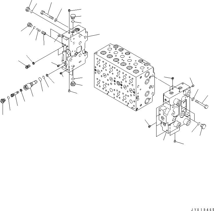 Схема запчастей Komatsu PC200-8 - ОСНОВН. КЛАПАН (7/7)(№-) ОСНОВН. КОМПОНЕНТЫ И РЕМКОМПЛЕКТЫ