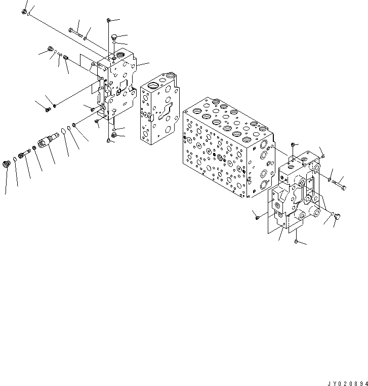 Схема запчастей Komatsu PC200-8 - ОСНОВН. КЛАПАН (-АКТУАТОР) (7/)(№-) ОСНОВН. КОМПОНЕНТЫ И РЕМКОМПЛЕКТЫ