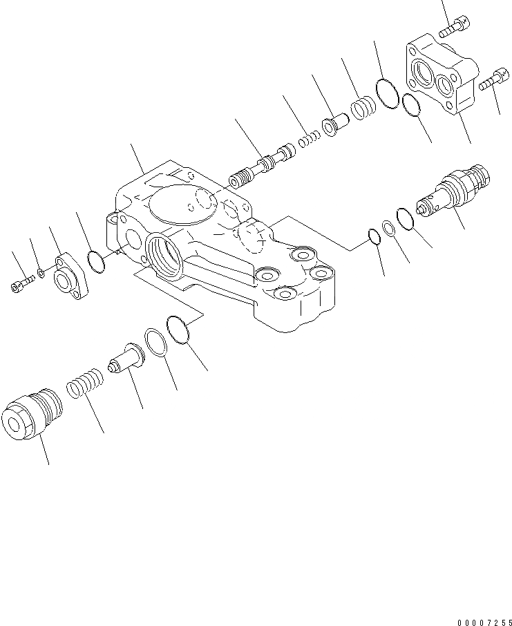 Схема запчастей Komatsu PC200-8 - ANTI-DROP КЛАПАН (ДЛЯ ЦИЛИНДРА СТРЕЛЫ) (ДЛЯ ПОДЪЕМА РУКОЯТИ) ОСНОВН. КОМПОНЕНТЫ И РЕМКОМПЛЕКТЫ