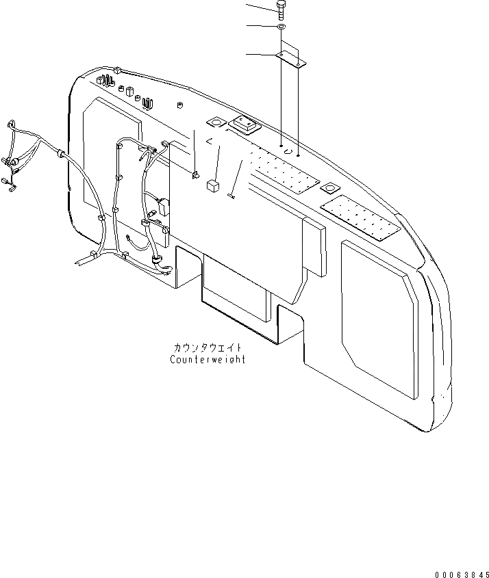 Схема запчастей Komatsu PC200-8 - ЗАДН. VIEW МОНИТОРING СИСТЕМА LESS(№-) ЭЛЕКТРИКА