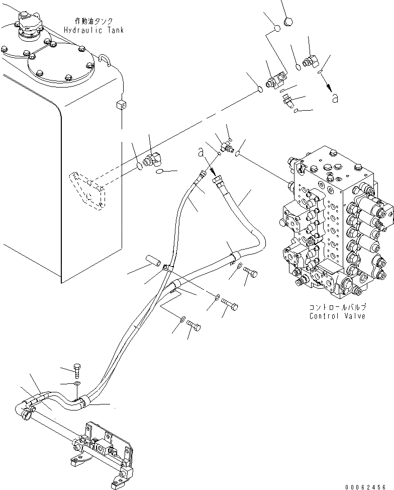 Схема запчастей Komatsu PC200-8 - КЛАПАН ПЕРЕГРУЗКИ (ШАССИ)(№-) ГИДРАВЛИКА