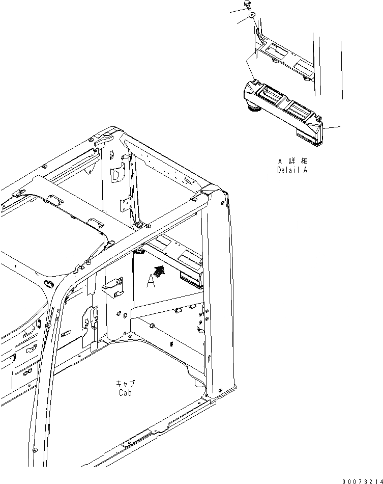 Схема запчастей Komatsu PC200-8 - КАБИНА (КАБИНА IN ЧАСТИ) (ВОЗДУХОВОД)(№-) КАБИНА ОПЕРАТОРА И СИСТЕМА УПРАВЛЕНИЯ