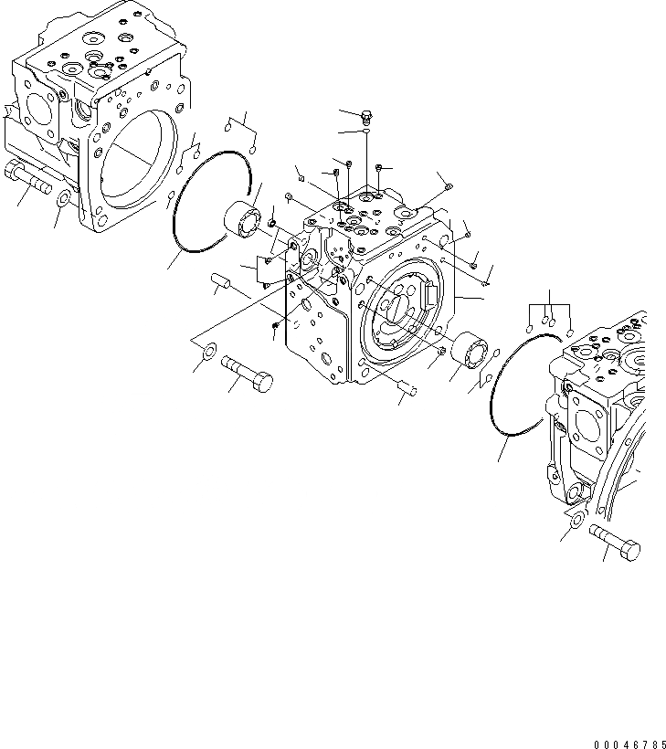 Схема запчастей Komatsu PC200-8 - ОСНОВН. НАСОС (/)(№-) ОСНОВН. КОМПОНЕНТЫ И РЕМКОМПЛЕКТЫ