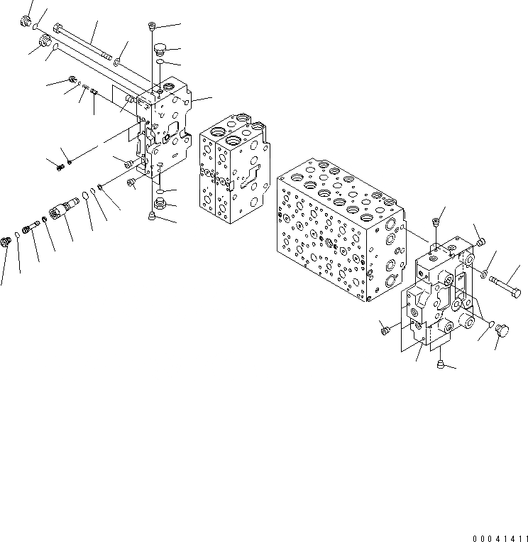 Схема запчастей Komatsu PC200-8 - ОСНОВН. КЛАПАН (-АКТУАТОР) (7/)(№-) ОСНОВН. КОМПОНЕНТЫ И РЕМКОМПЛЕКТЫ